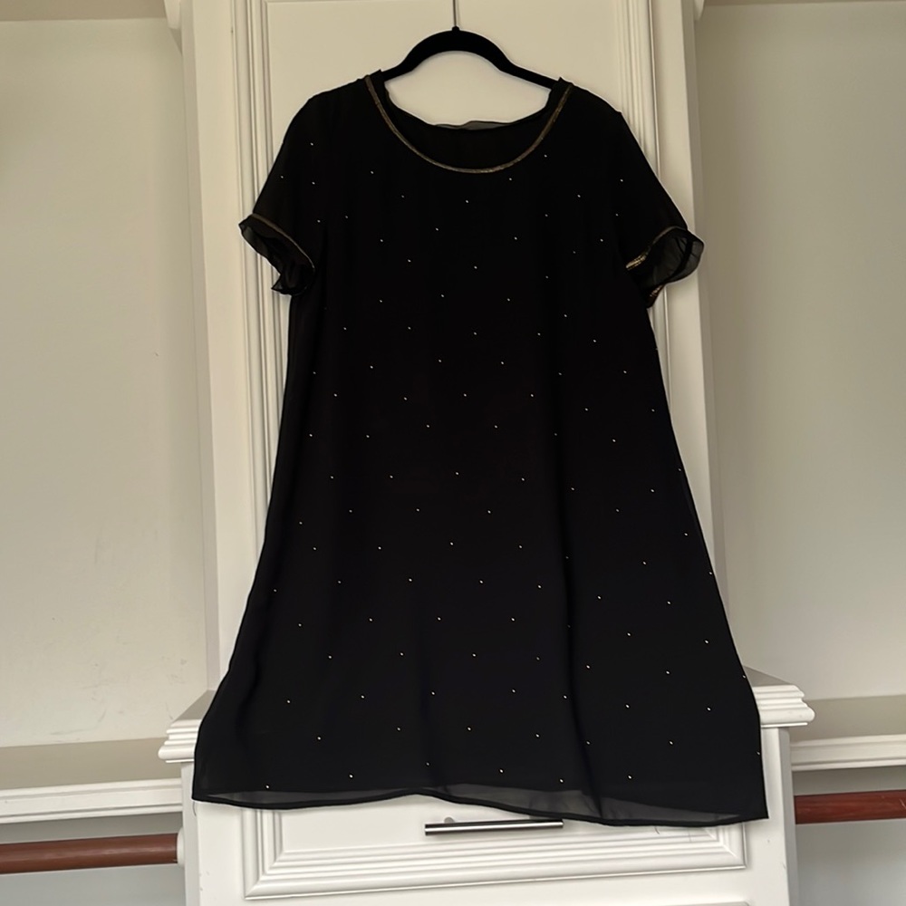 Black mini dress